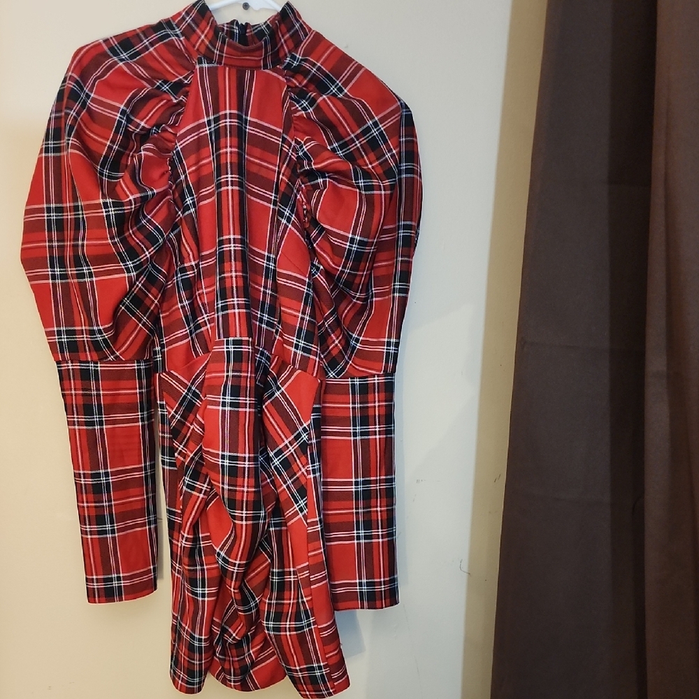 Reclaimed Vintage Red Plaid Dress